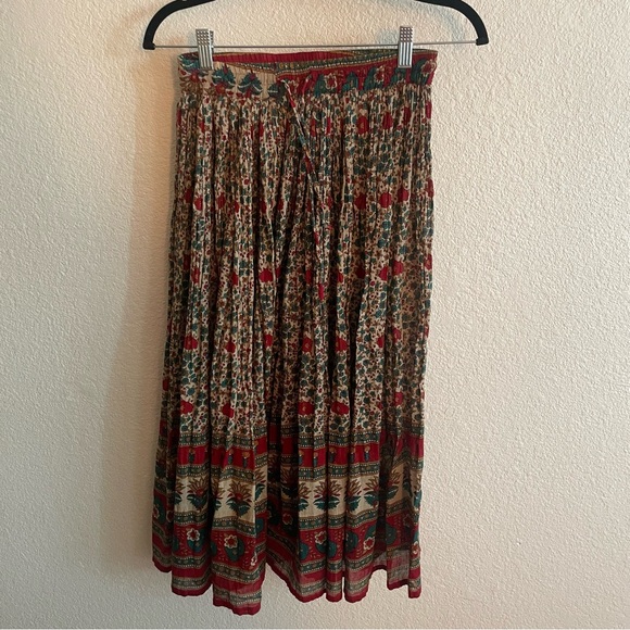 Vintage Y2K Boho Floral Womens Maxi Skirt - Picture 2 of 5